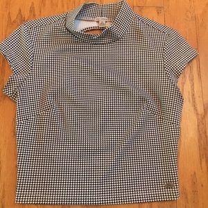 Houndstooth crop top